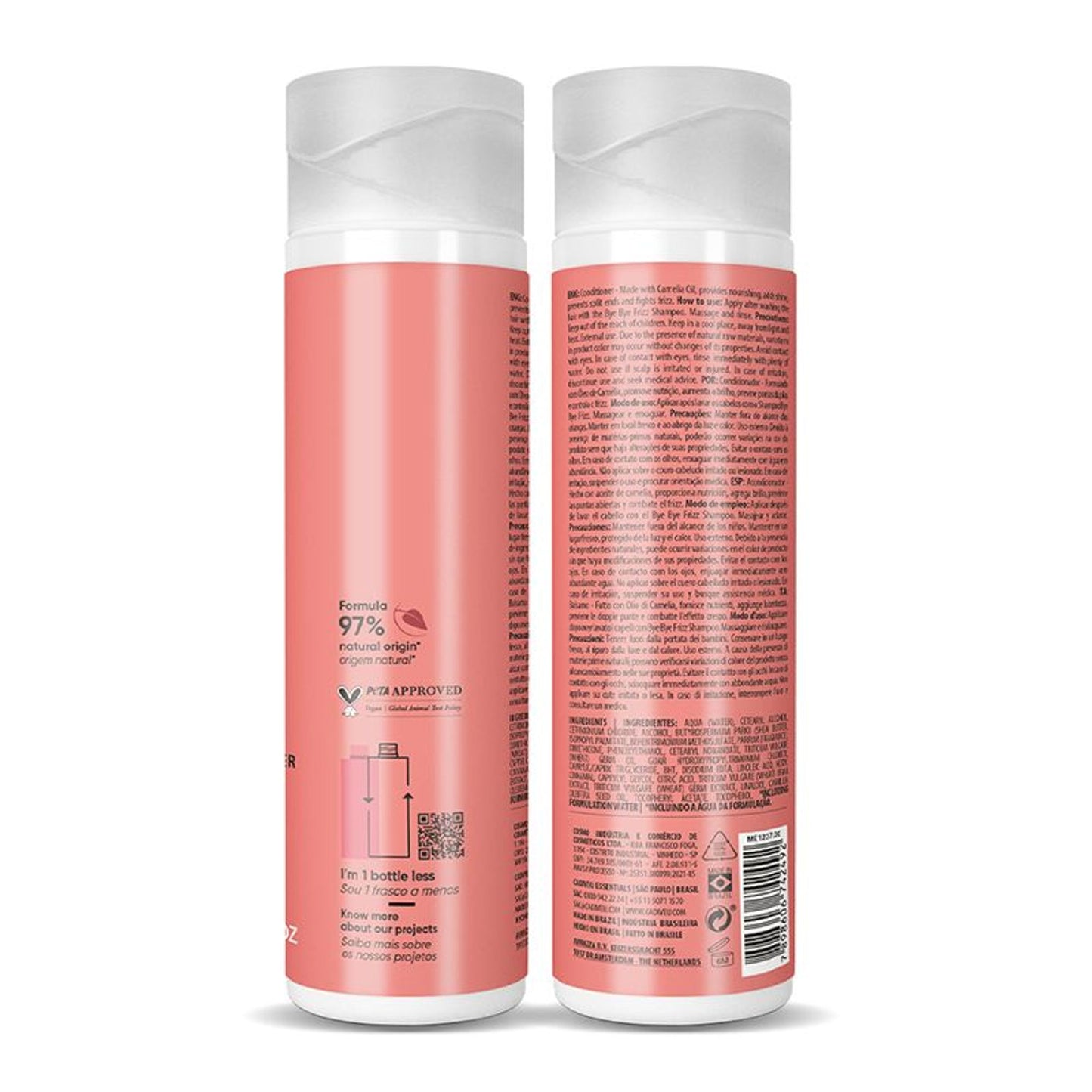 Cadiveu Bye Bye Frizz Conditioner For 72 Hours Frizz Free Hair