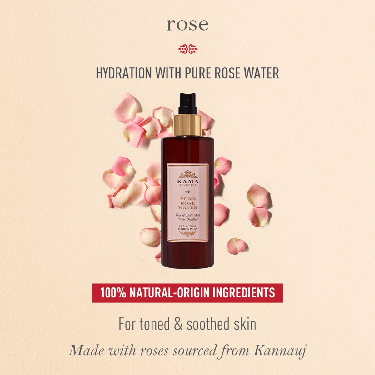 Kama Ayurveda Pure Rose Water (Toner)