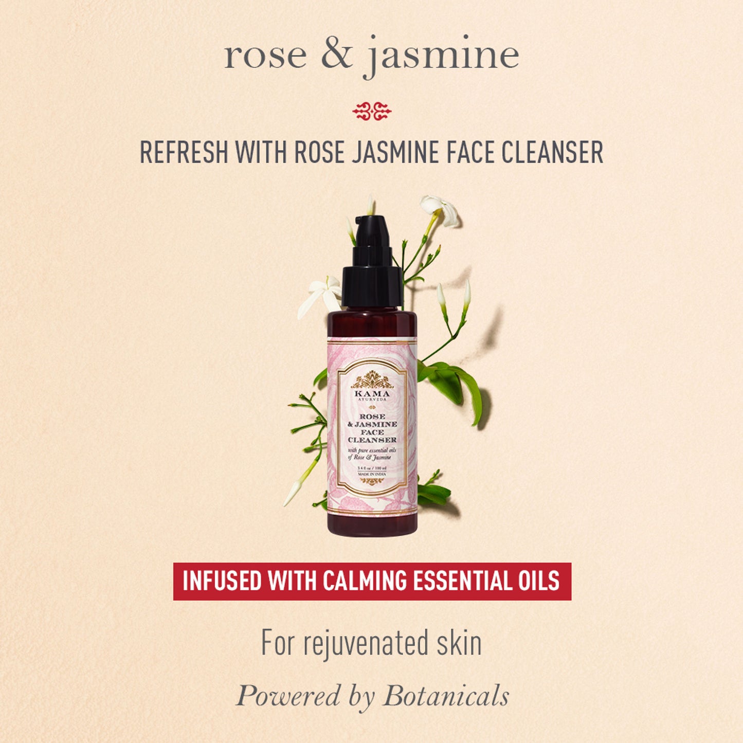 Kama Ayurveda Rose Jasmine Face Cleanser (Face Wash)