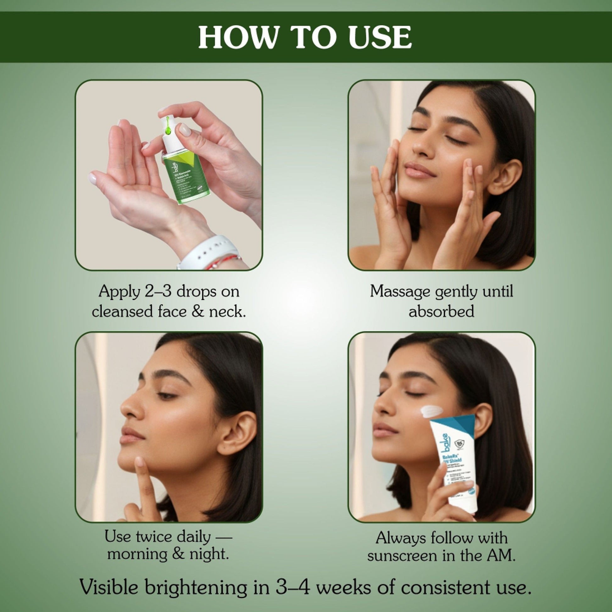 Bake 10% Niacinamide & Azelaic Acid Face Serum For Acne Scars & Dark Spots