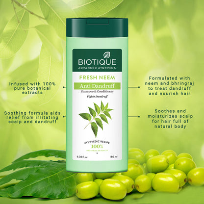 Biotique Bio Neem Margosa Anti-Dandruff Shampoo & Conditioner
