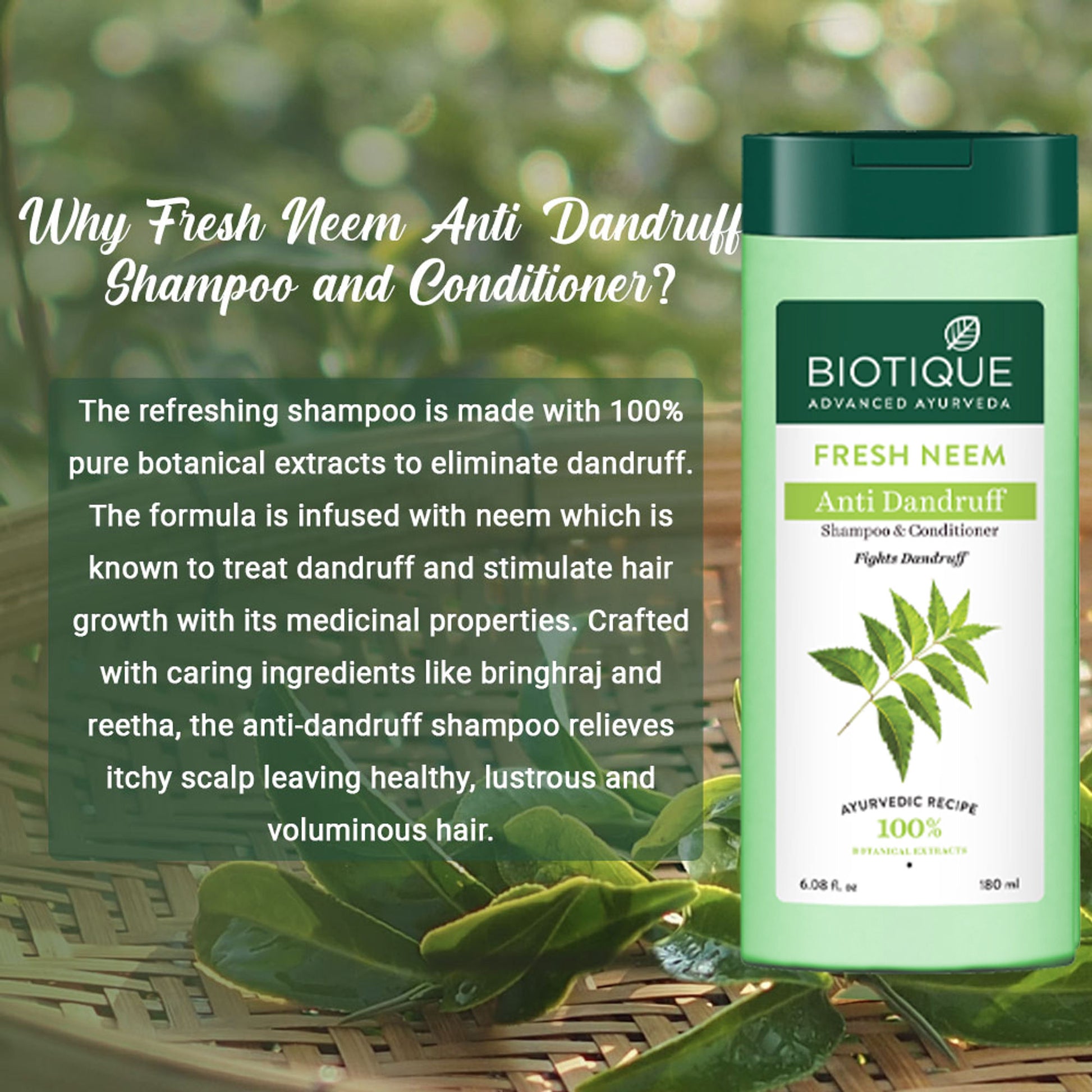 Biotique Bio Neem Margosa Anti-Dandruff Shampoo & Conditioner