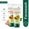 Biotique Bio Papaya Visibly Flawless Skin Face Wash For All Skin Types(pack of 2)