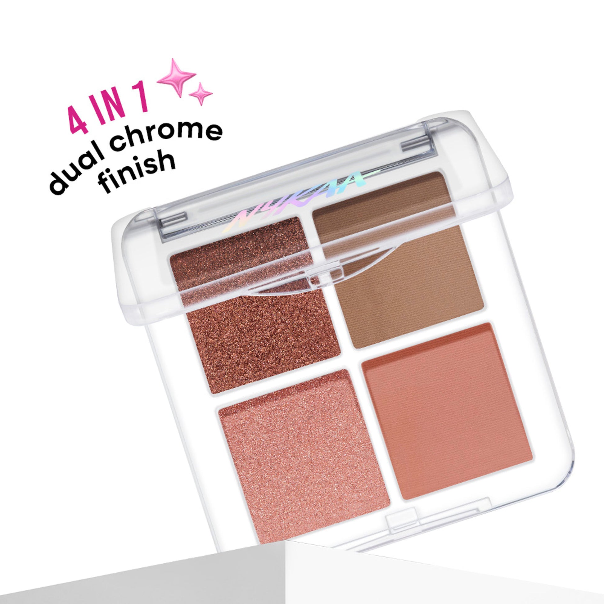 Nykaa Stardust Multi-Texture Holographic Quad Eyeshadow Palette - Post