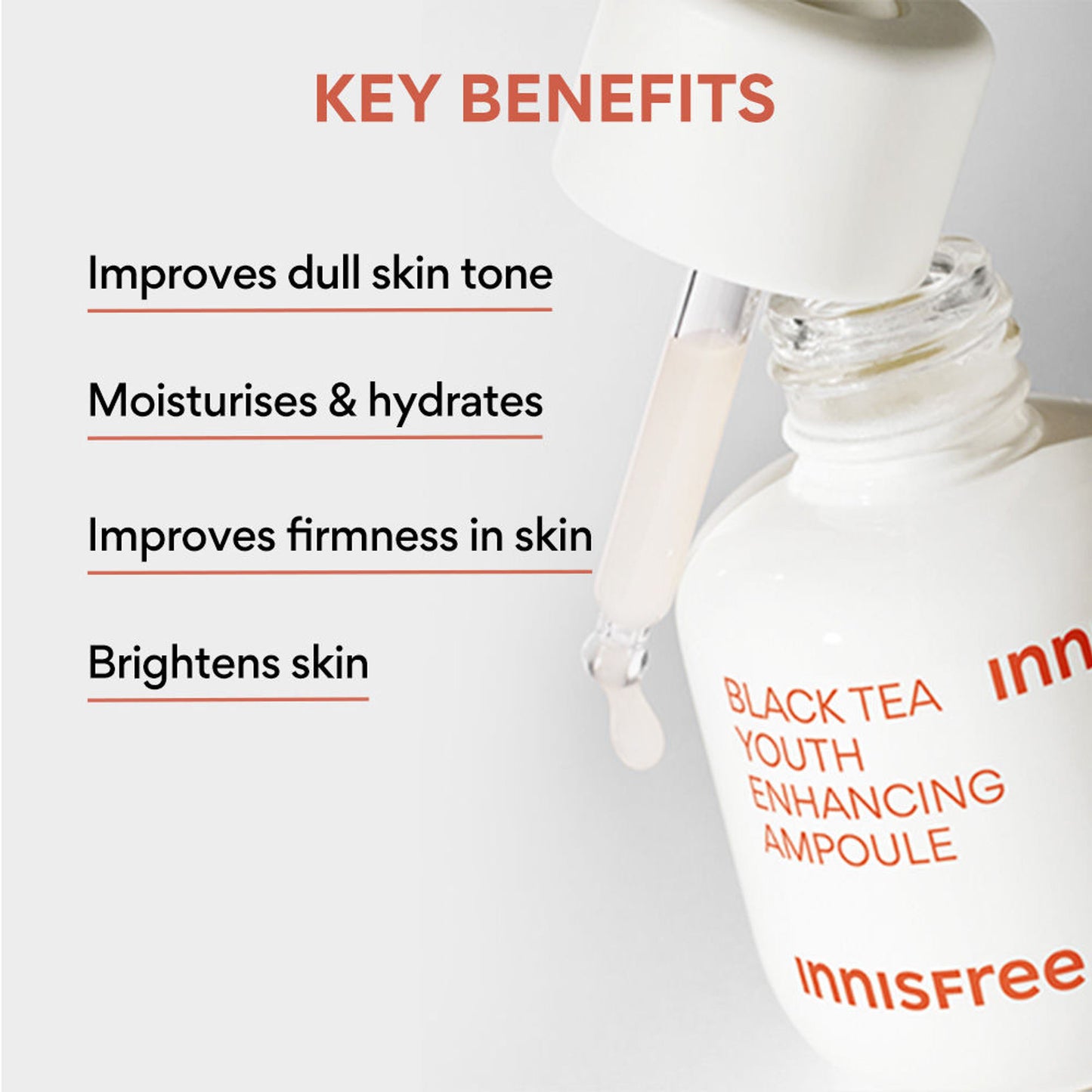Innisfree Black Tea Youth Enhancing Ampoule For Anti-Aging & Radiant Skin