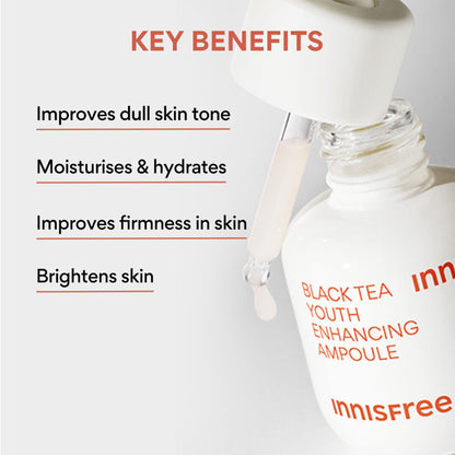 Innisfree Black Tea Youth Enhancing Ampoule For Anti-Aging & Radiant Skin