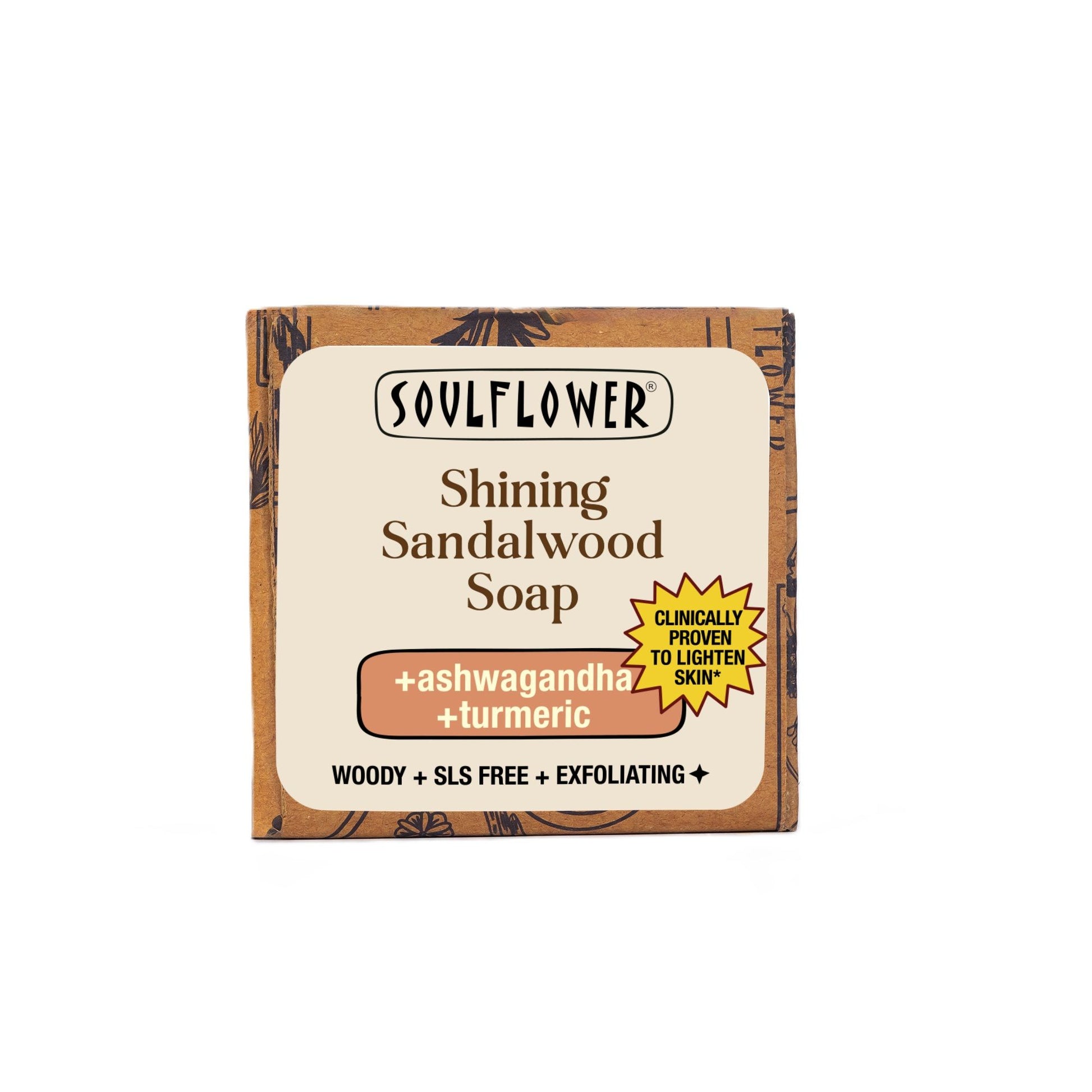 Soulflower Sandalwood Cleansing Moisturizing Bar