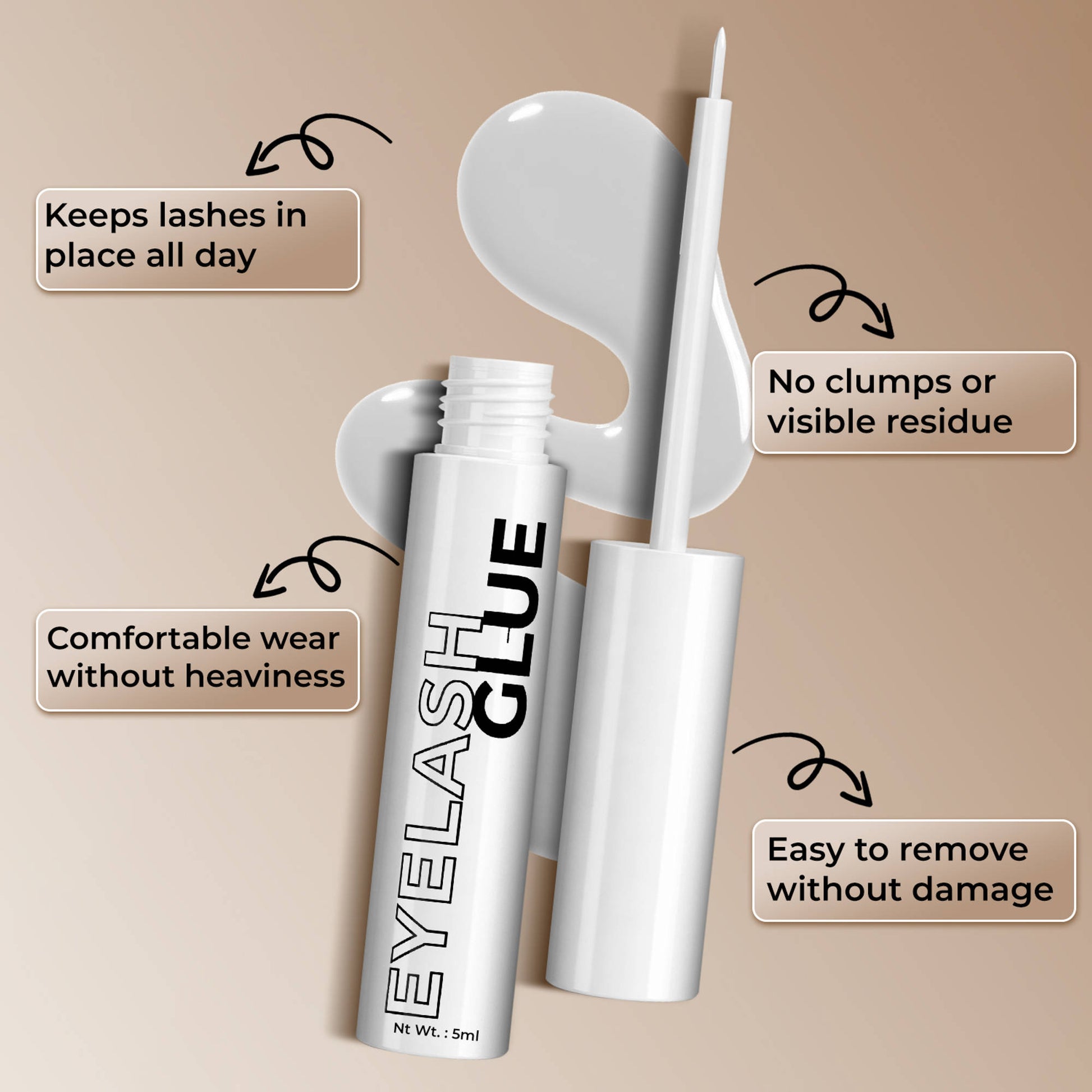 FASHION COLOUR Eyelash Glue - White