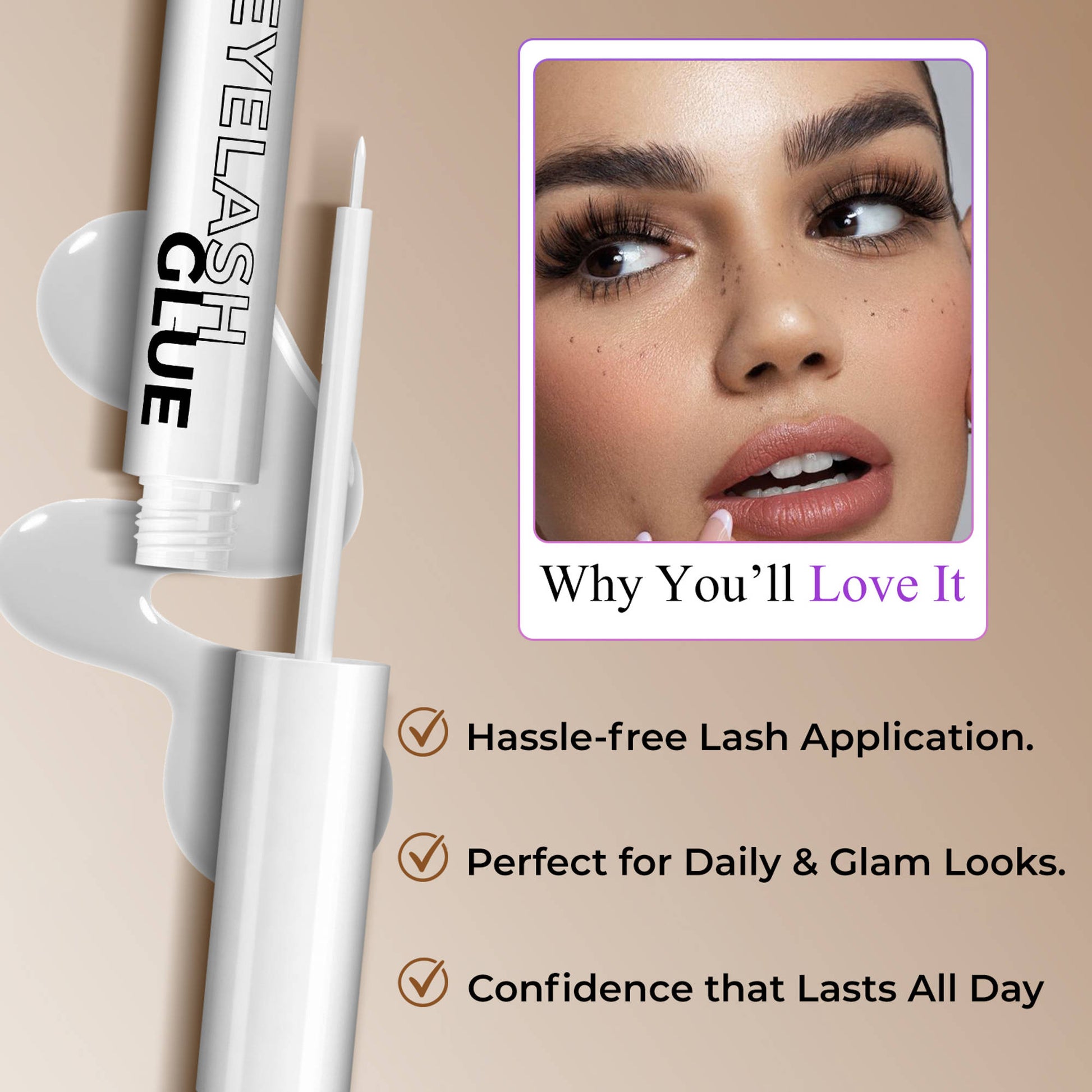 FASHION COLOUR Eyelash Glue - White
