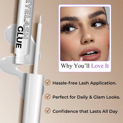 FASHION COLOUR Eyelash Glue - White