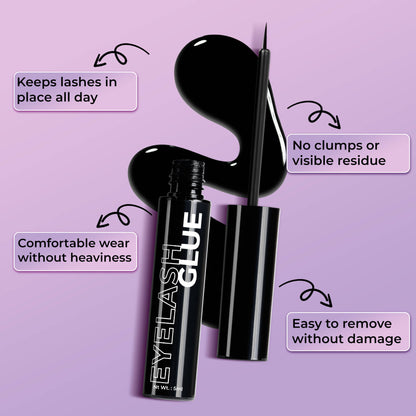 FASHION COLOUR Eyelash Glue - Black