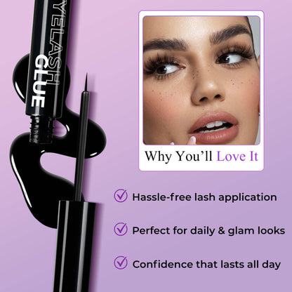 FASHION COLOUR Eyelash Glue - Black