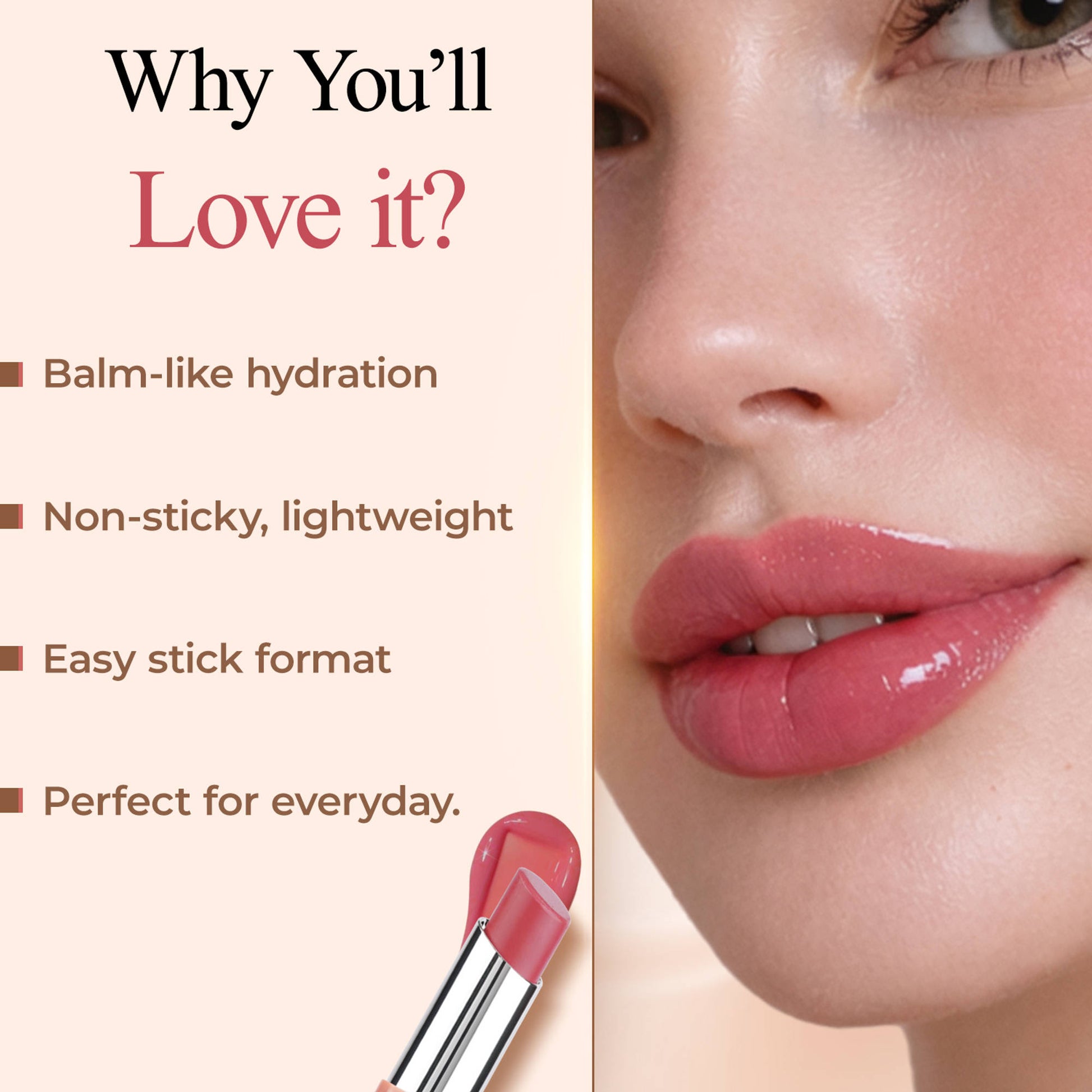 FASHION COLOUR Crave Me Gloss Stick - Pink Violet