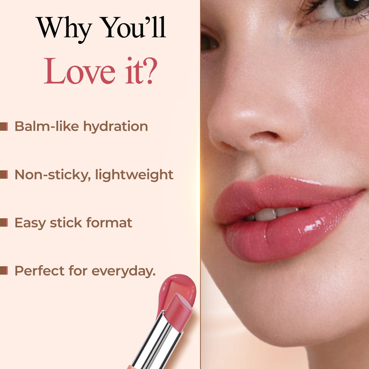 FASHION COLOUR Crave Me Gloss Stick - Toffee
