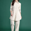Dhiyona IE Ethnic Motifs Embroidered Thread Work Kurti with Trousers