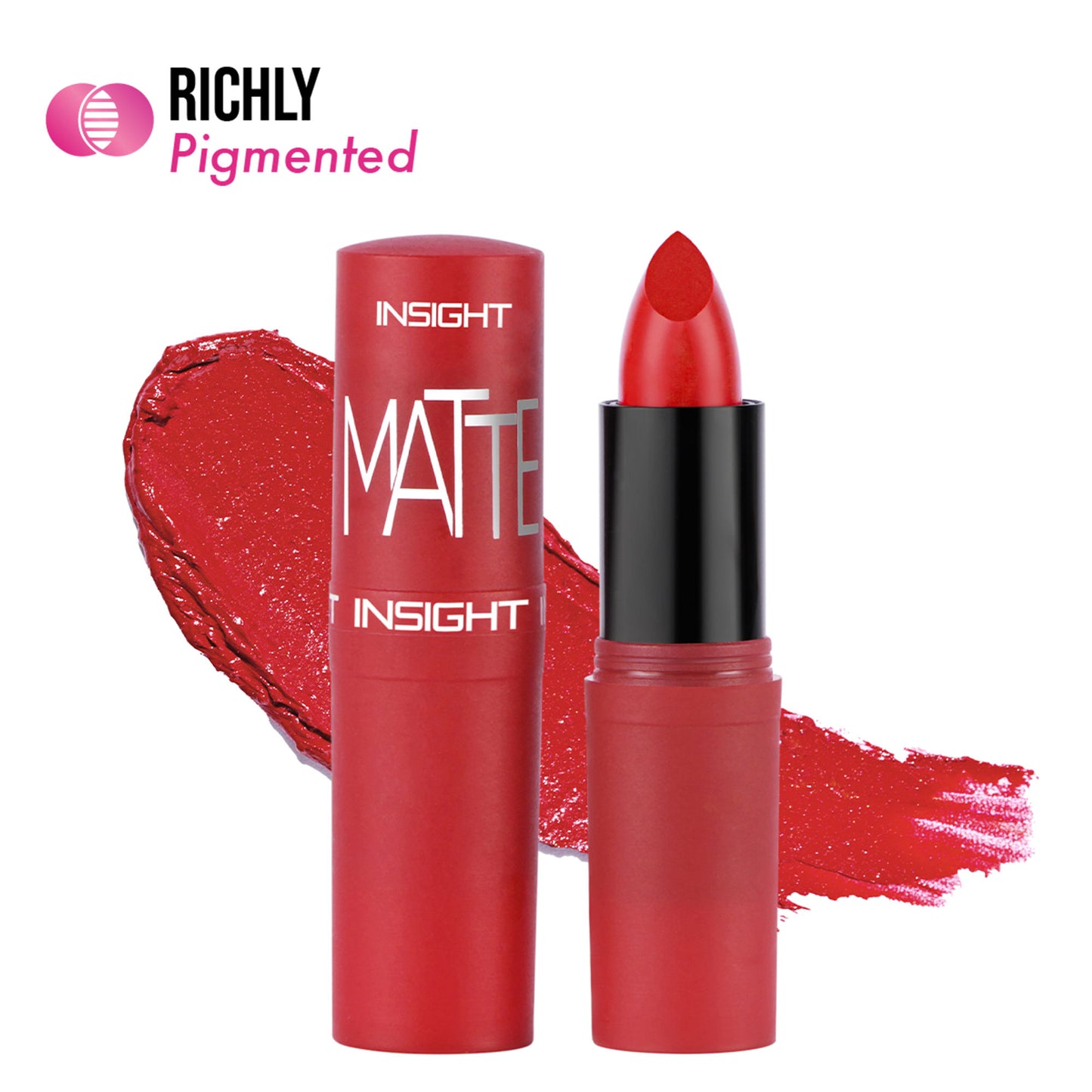 Insight Cosmetics Matte Lipstick, 1 Stroke Application, Long Lasting - A7 Red Carpet