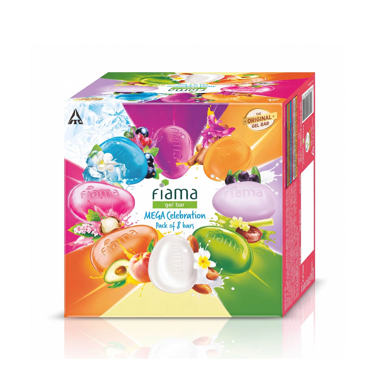 Fiama Mega Celebration Pack | 8 Gel Bar Variants | Gift Pack | 30% Smoothing Body Serum