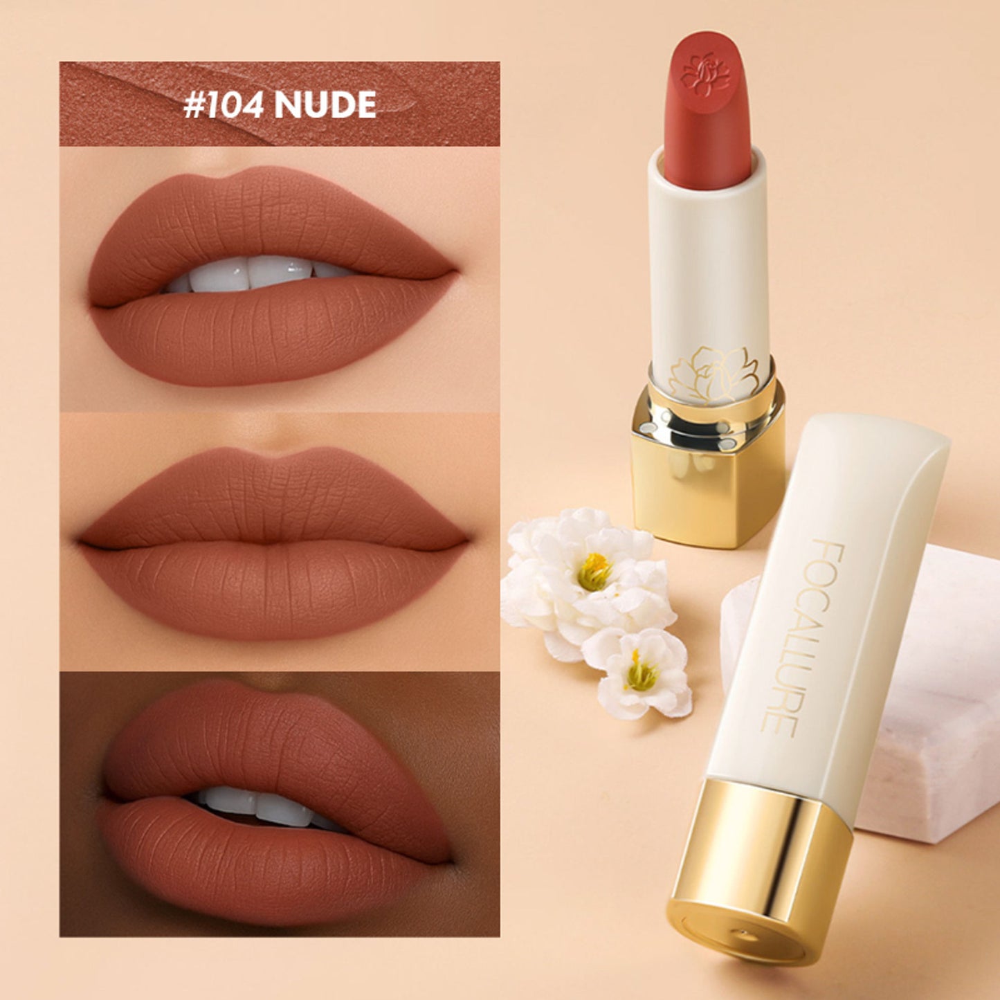 Focallure FA203 Pure Matte Lipstick - 104
