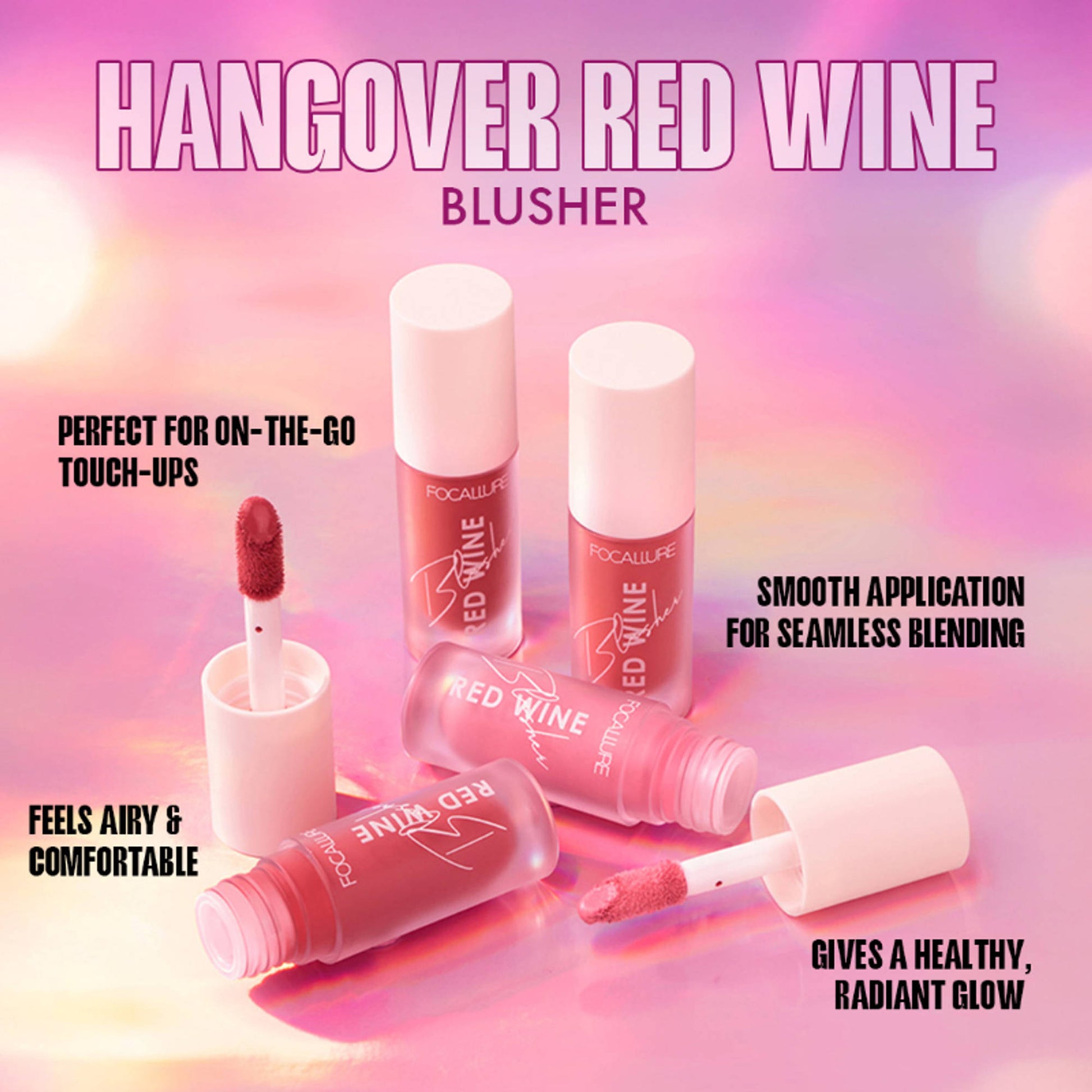 Focallure FA89 Hangover Red Wine Blusher - Sherry