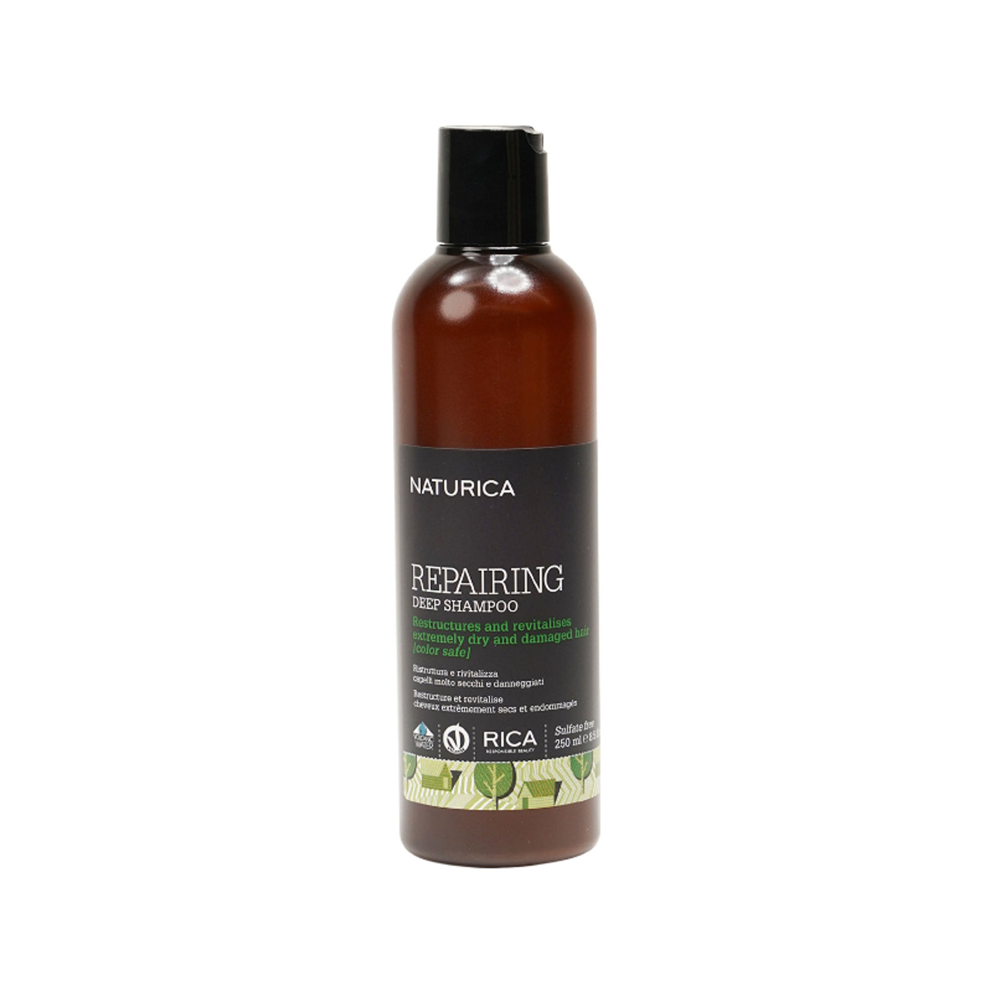 Naturica Repairing Deep Shampoo for Dry & Damaged Hair, Restructure with Sicilian Olive Oil Extract