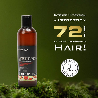 Naturica Moisturizing Defense Shampoo for Dry Hair, Hydrate with Keratin & Black Mulberry Extracts