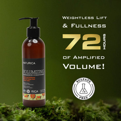 Naturica Volumizing Experience Conditioner for Fine Hair, Restore Softness with Wheat Germ Protein