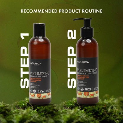Naturica Volumizing Experience Conditioner for Fine Hair, Restore Softness with Wheat Germ Protein