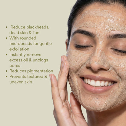 The Skin Story Moringa Gentle Face Scrub For Fresh Clear Skin Removes Blackheads Dead Skin Cells Tan