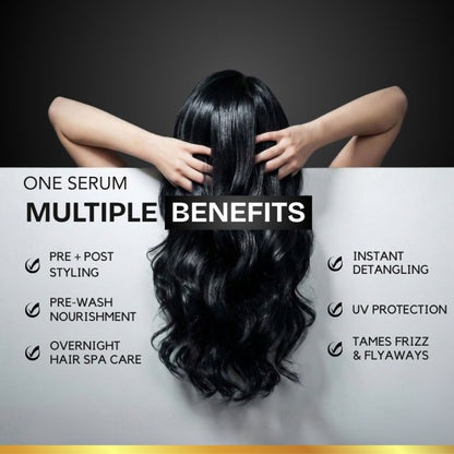 The Skin Story Anti Frizz Hair Serum For Smooth Shiny Silky Hair With UV Protection Vit E Argan Oil