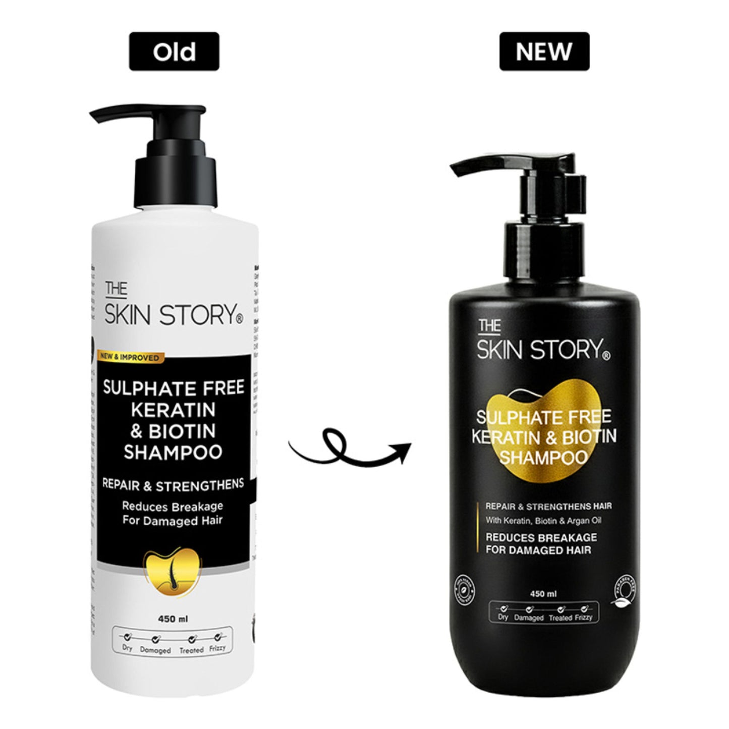The Skin Story Sulphate Free Keratin Smooth Shampoo For Coloured Treated Hair Prevents Damage Frizz
