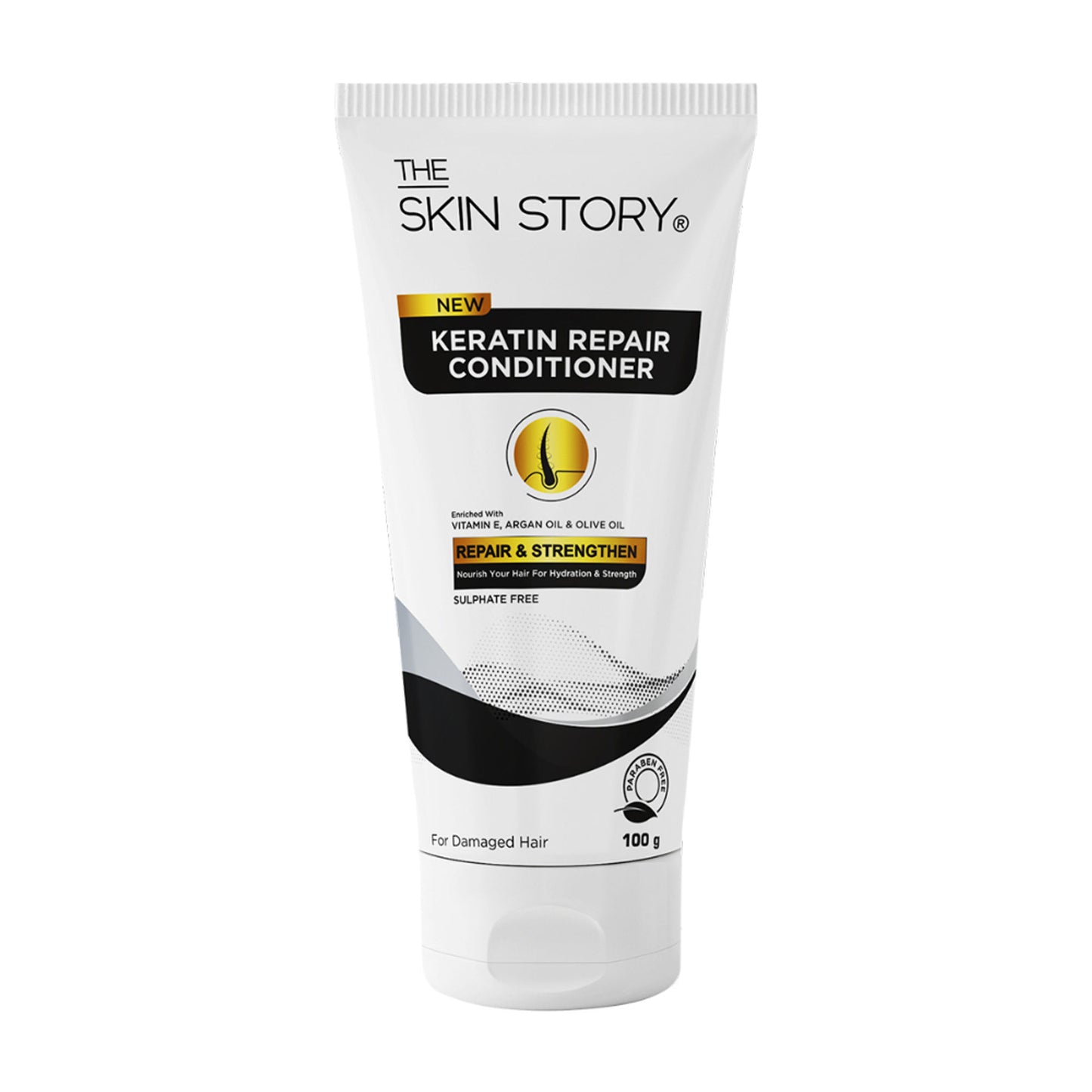 The Skin Story Sulphate Free Keratin Conditioner For Coloured Dry Frizzy Damaged Hair With Vitamin E