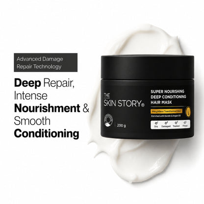 The Skin Story Sulphate Free Keratin Protein Hair Mask For Dry Frizzy Hair Spa Like Nourishment