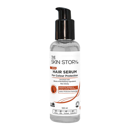 The Skin Story Colour Protection Anti Frizz Hair Serum For Coloured Treated Hair, Non Sticky Shine