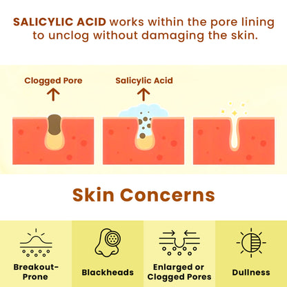 The Skin Story Salicylic Acid Brightening Face Scrub Removes Tan Excess Oil Blackheads & Whiteheads