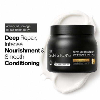 The Skin Story Sulphate Free Keratin Protein Hair Mask For Dry Frizzy Hair Spa Like Nourishment