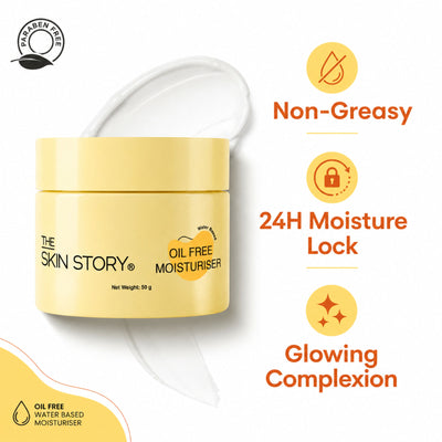 The Skin Story Oil Free Face Moisturizer For Oily Acne Prone Skin Hydrates Adds Glow - Niacinamide