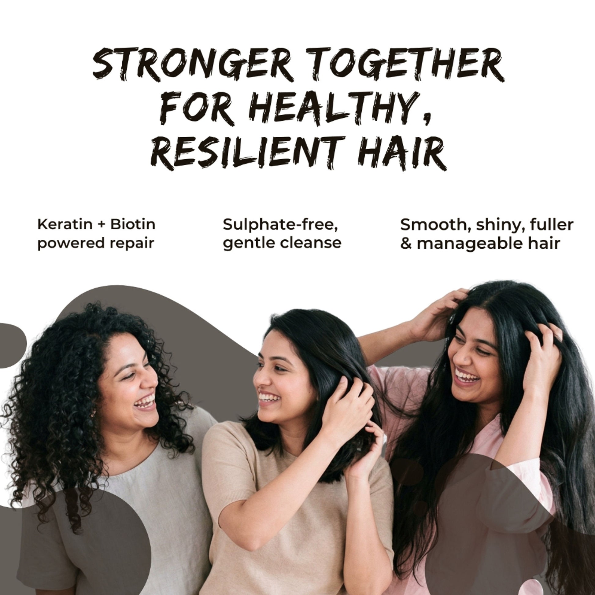 The Skin Story Sulphate Free Keratin Smooth Shampoo For Coloured Treated Hair Prevents Damage Frizz