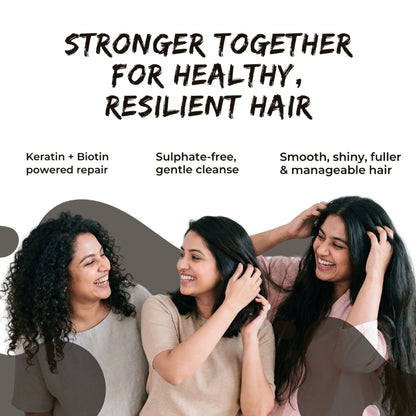 The Skin Story Sulphate Free Keratin Smooth Shampoo For Coloured Treated Hair Prevents Damage Frizz