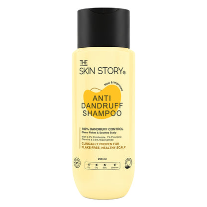 The Skin Story Anti Dandruff Deep Ceansing Shampoo Calms & Soothes Scalp With Saniscalp & Argan Oil