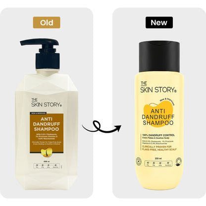 The Skin Story Anti Dandruff Deep Ceansing Shampoo Calms & Soothes Scalp With Saniscalp & Argan Oil