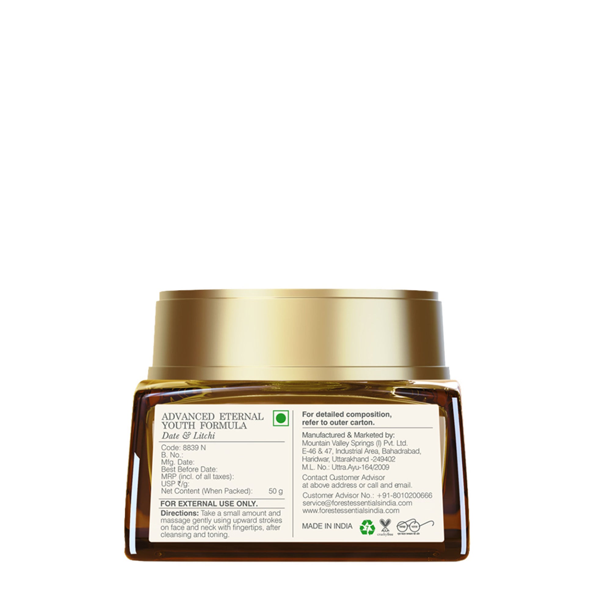 Forest Essentials Advanced Eternal Youth Formula Date & Litchi