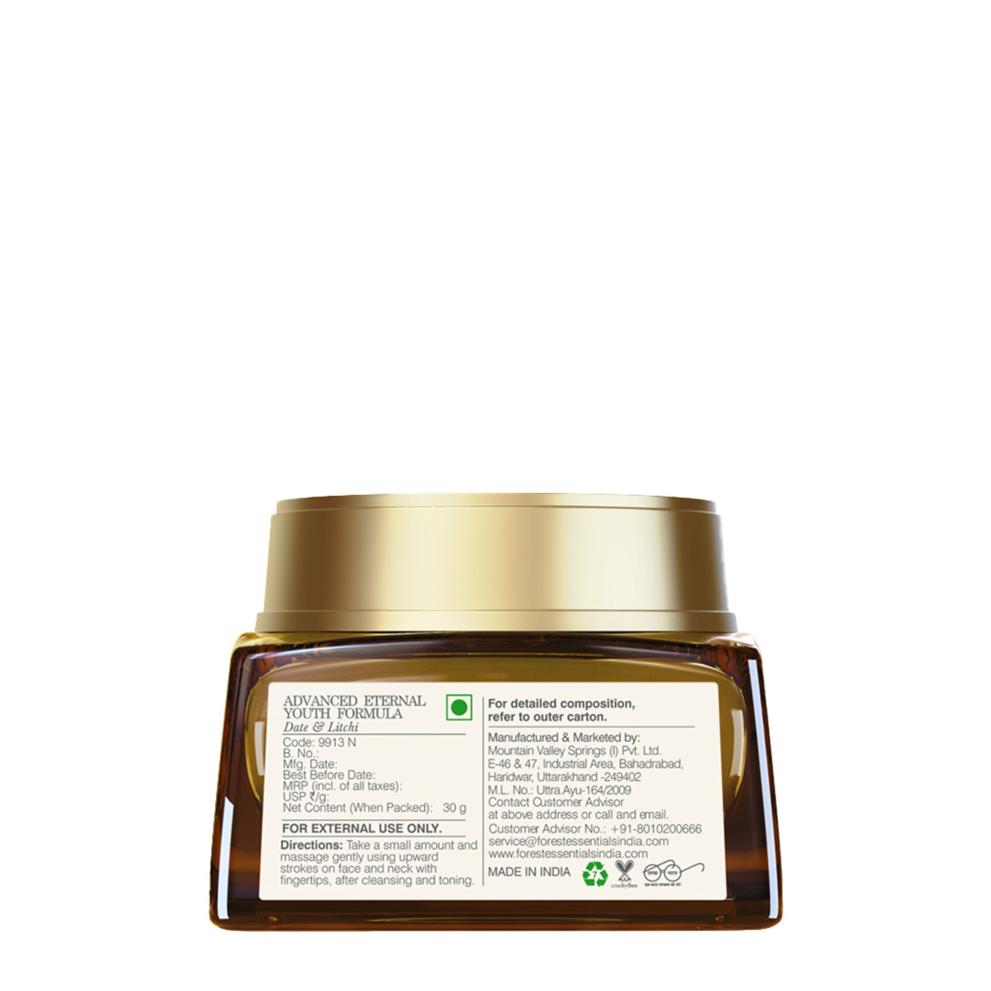Forest Essentials Advanced Eternal Youth Formula Date & Litchi
