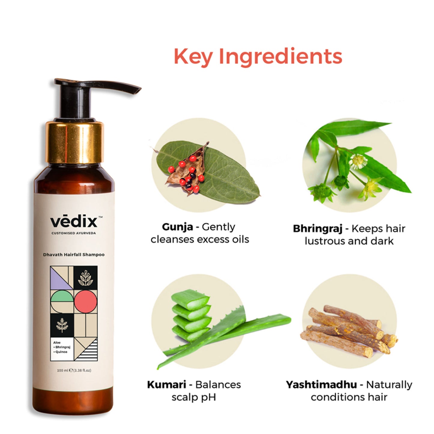 Vedix Dhavath Anti Hairfall Shampoo - Normal -Oily Hair