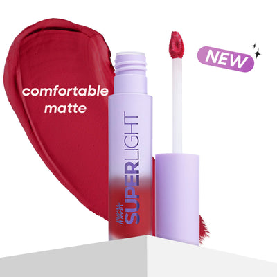 Nykaa Superlight Lip Cloud Airy Mousse Matte Liquid Lipstick for Lip & Cheek - Crimson Cosmo