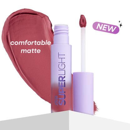 Nykaa Superlight Lip Cloud Airy Mousse Matte Liquid Lipstick for Lip & Cheek - Rose All Day