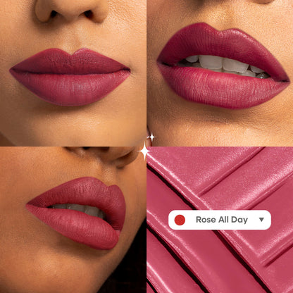 Nykaa Superlight Lip Cloud Airy Mousse Matte Liquid Lipstick for Lip & Cheek - Rose All Day