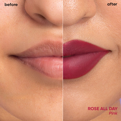 Nykaa Superlight Lip Cloud Airy Mousse Matte Liquid Lipstick for Lip & Cheek - Rose All Day