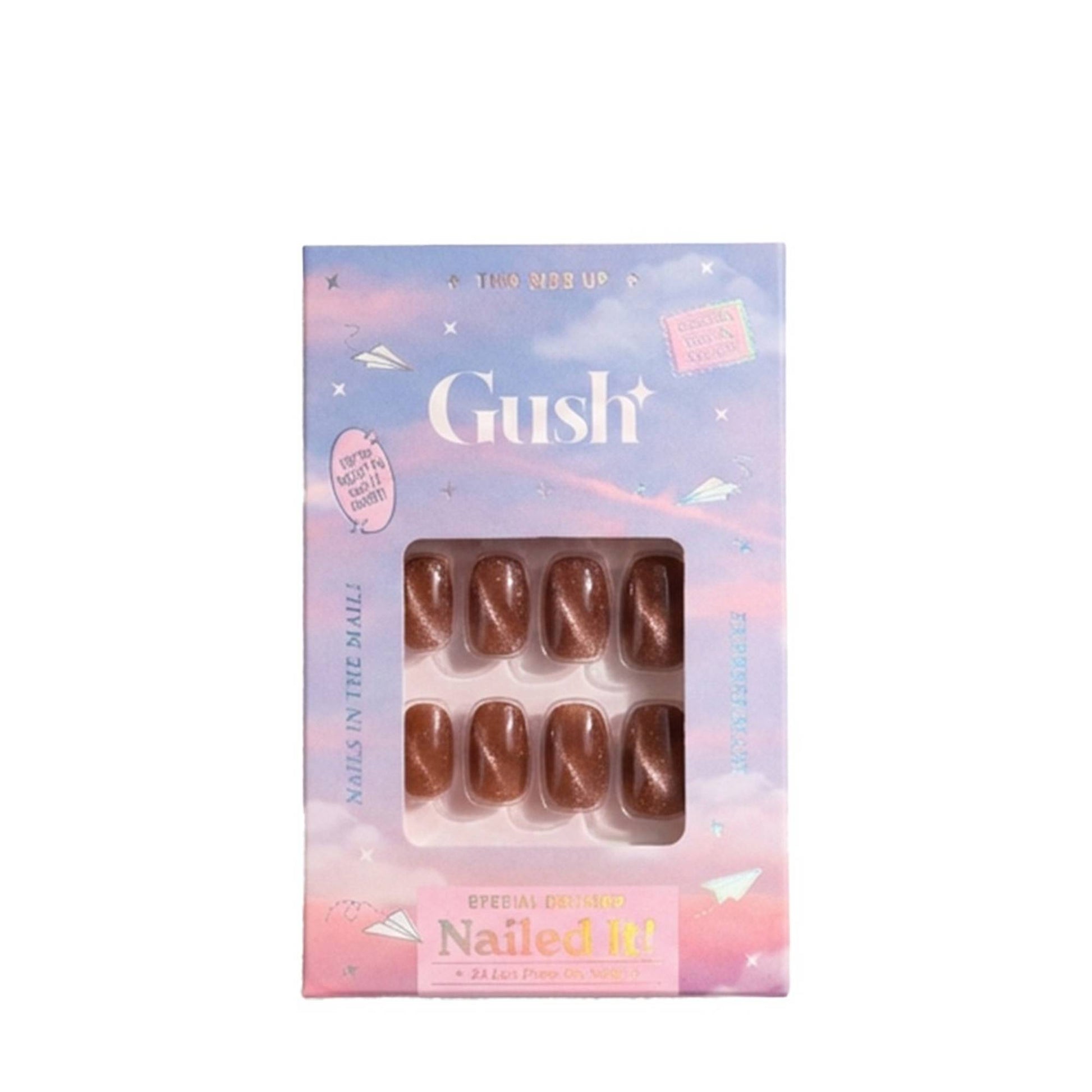 Gush Beauty Nailed It Reusable Luxury Press On Nails With Application Kit - Flirt Alert