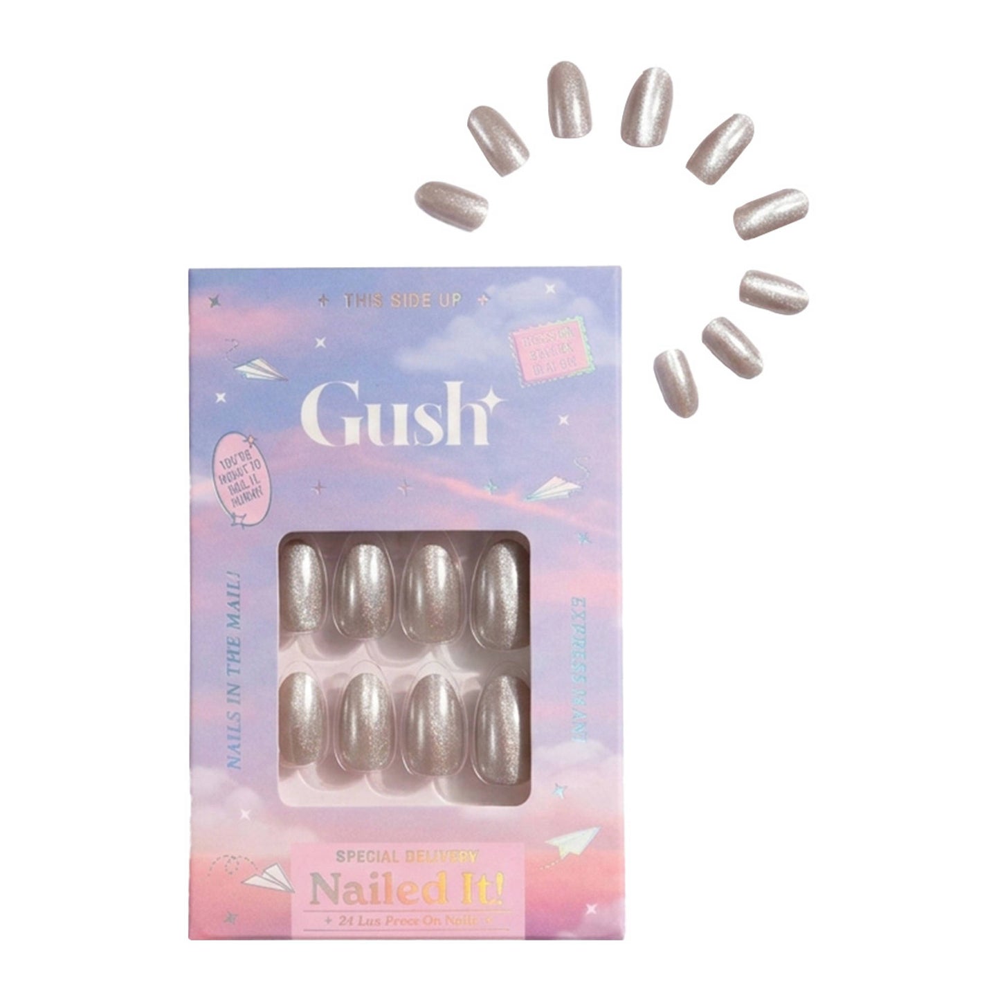 Gush Beauty Nailed It Reusable Luxury Press On Nails With Application Kit - Wifey Energy