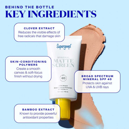 Supergoop Mineral Mattescreen SPF 40 PA+++